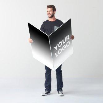 Your Logo & Modern Editable Color Gradient Card