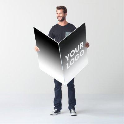 Your Logo & Modern Editable Color Gradient Card