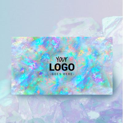your logo on opal inspired texture