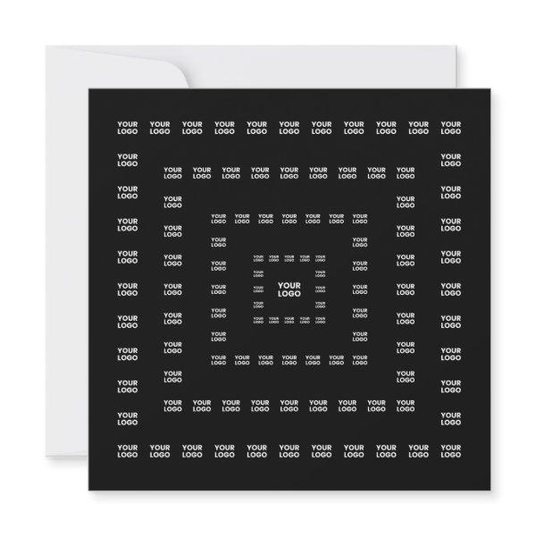 Your Logo or Any Design/Image | Square Pattern  Note Card
