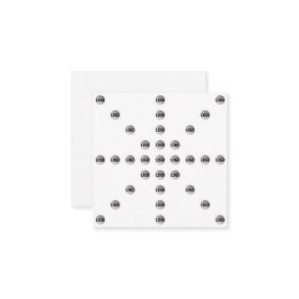Your Logo or Any Uploaded Image | Star Pattern  Enclosure Card