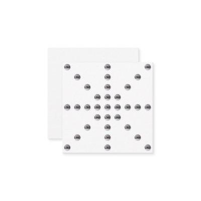 Your Logo or Any Uploaded Image | Star Pattern  Enclosure Card