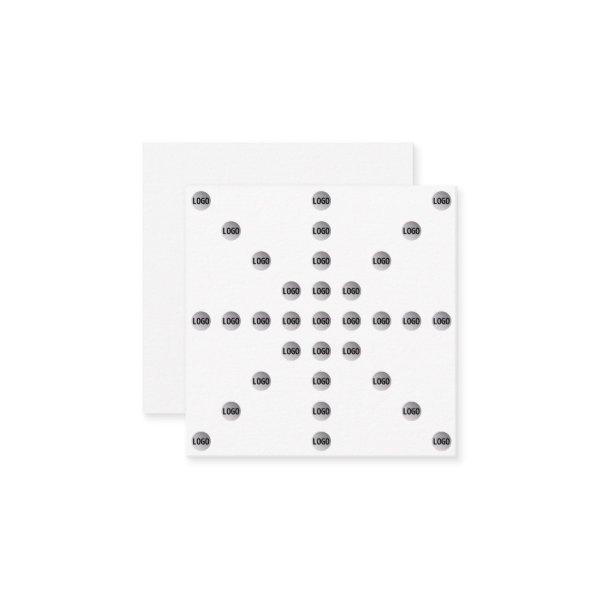 Your Logo or Any Uploaded Image | Star Pattern  Enclosure Card
