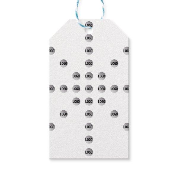 Your Logo or Any Uploaded Image | Star Pattern  Gift Tags