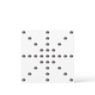 Your Logo or Any Uploaded Image | Star Pattern  Note Card
