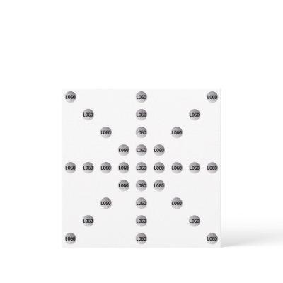 Your Logo or Any Uploaded Image | Star Pattern  Note Card