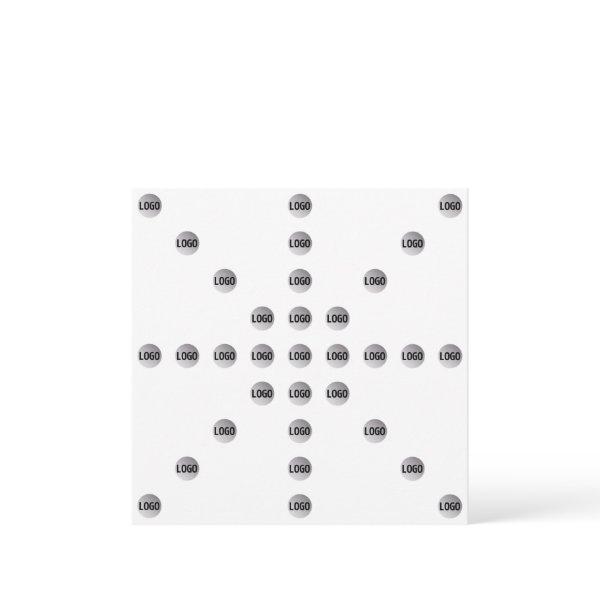 Your Logo or Any Uploaded Image | Star Pattern  Note Card