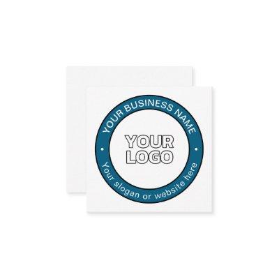 Your Logo or Design & Customizable Circular Text Enclosure Card