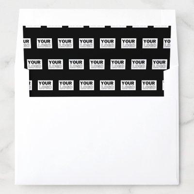 Your Logo or Design | Editable Color Background  Envelope Liner
