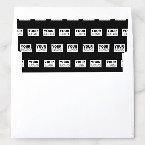 Your Logo or Design | Editable Color Background  Envelope Liner