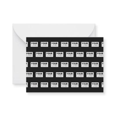 Your Logo or Design | Editable Color Background  Note Card