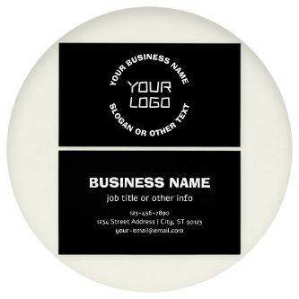 Your Logo or Image & Editable Text | Black & White