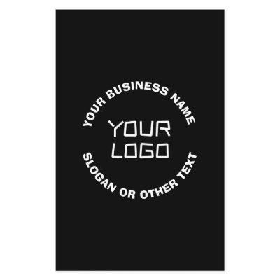 Your Logo or Image & Editable Text | Black & White