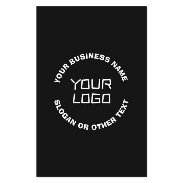 Your Logo or Image & Editable Text | Black & White