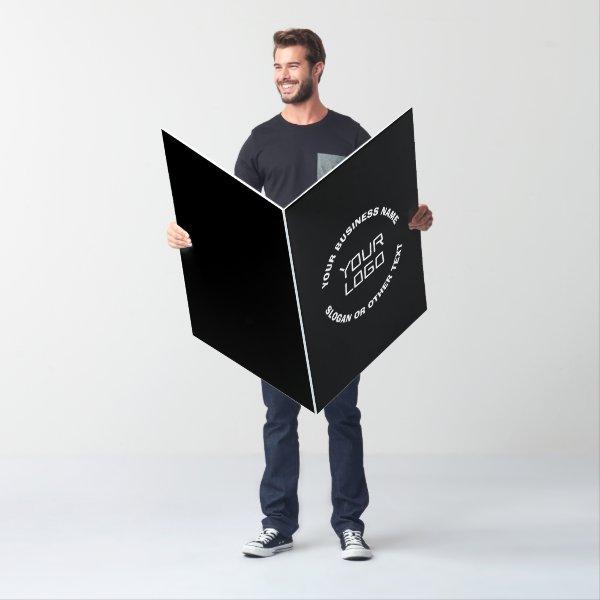 Your Logo or Image & Editable Text | Black & White Card