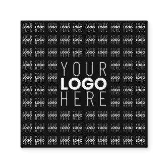 Your Logo or Image Tiled Pattern Large Center Logo Square