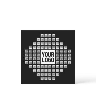 Your Logo or Image | Unique Modern Pattern Note Card