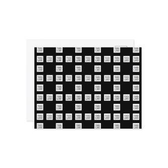 Your Logo or Image Unique Repeating Pattern Postcard