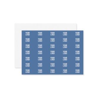 Your Logo or Image  | Vertical Stripes Pattern  Enclosure Card