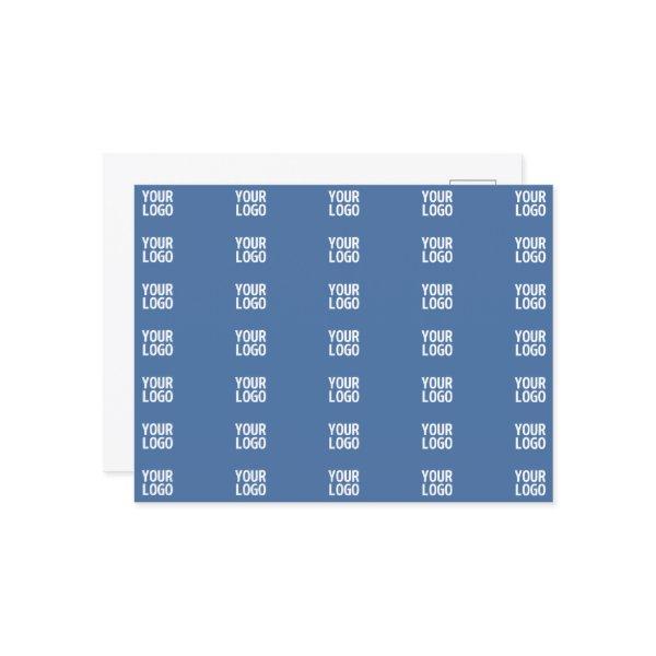 Your Logo or Image  | Vertical Stripes Pattern  Postcard