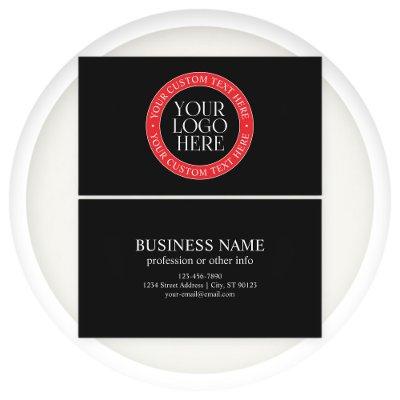 Your Logo or other Image | Black Red & White