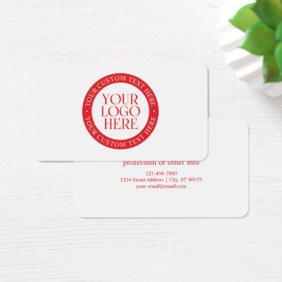 Your Logo or other Image | Christmas White & Red