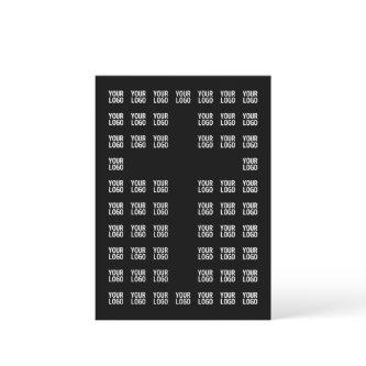 Your Logo or Uploaded Image | Cross Pattern  Note Card