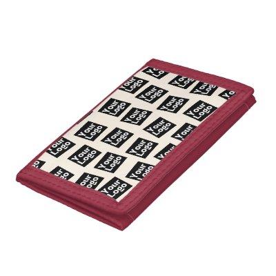 Your Logo/other Uploaded Image | Random Placement Trifold Wallet