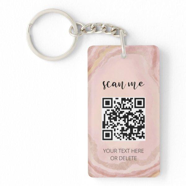 Your Logo QR Code Business Professional Marketing Keychain