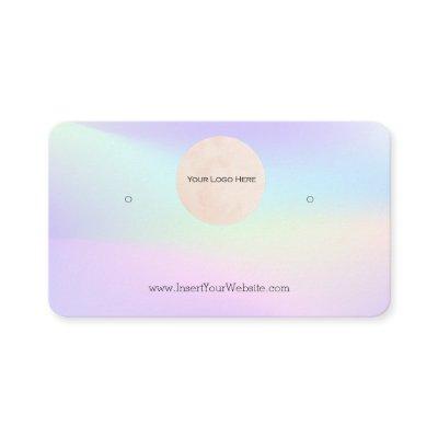 Your Logo Rainbow Earring Display Card