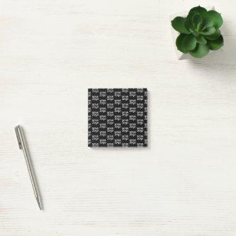 Your Logo | Simple Repeating Logo Pattern  Post-it Notes