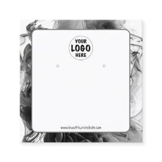 Your Logo Smokey Gothic Earring Display Card