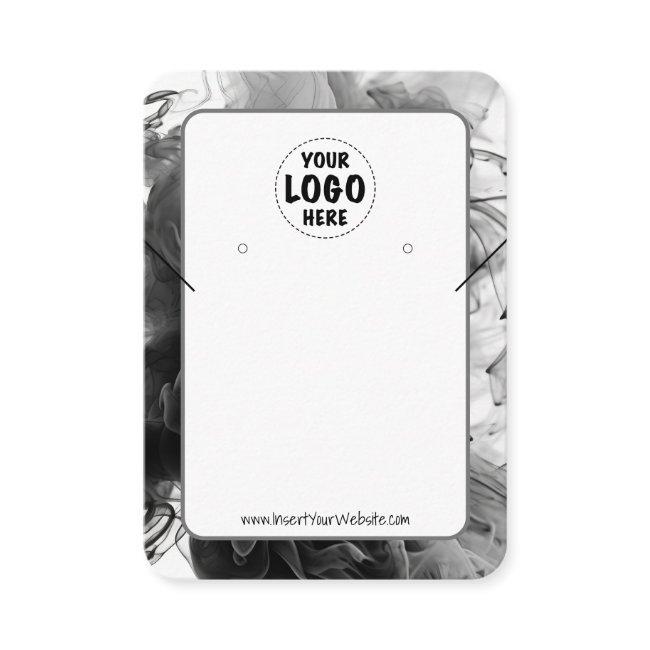 Your Logo Smokey Gothic Earring Display Card XL