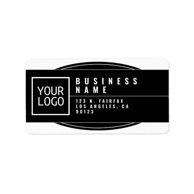 Your Logo Stylized Geometric Return Address Label