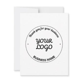Your Logo with Editable Thank You & Business Name