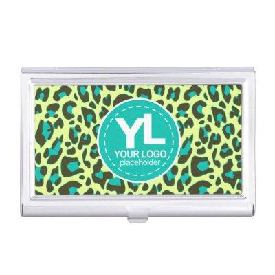 Your Logo Yellow Leopard Print Rockabilly Pattern  Case
