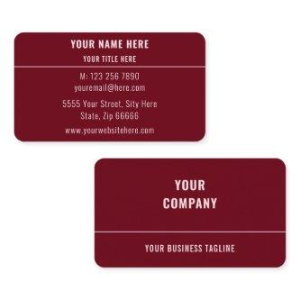 Your Name Address Contact Info
