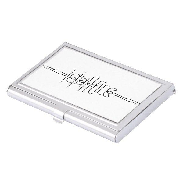 Your Name as Alien Glyphs Unique White  Case