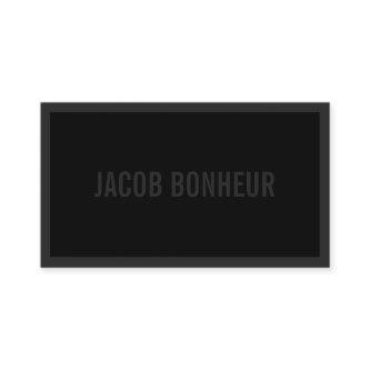 Your Name or Business's Name | Black & Dark Grey