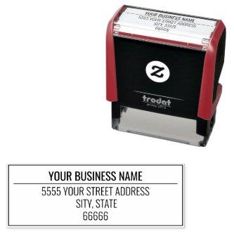 Your Name Return Address Professional Stamp