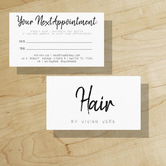 Your Next Appointment Reminder Hair Stylist