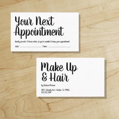Your Next Appointment - Reminder - Trendy Script