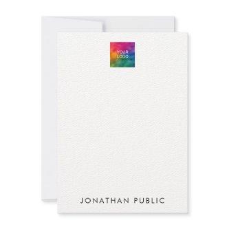Your Own Logo Elegant Template Felt White Vertical