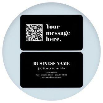 Your own Uploaded QR code & Editable Retro Text