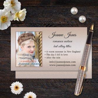 Your Photo Rose Gold Metallic Author