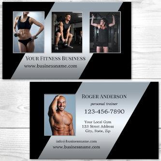 Your Photos Silver Black Personal Trainer