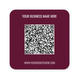 Your QR Code  Custom Text and Colors