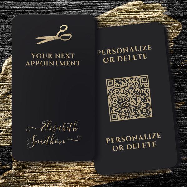Your QR Code Luxury Hair Stylist Next Appointment