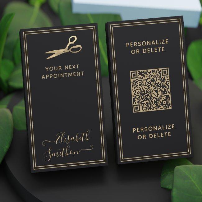 Your QR Code Luxury Hair Stylist Next Appointment