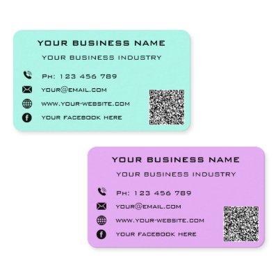 Your QR Code Name Address Info Color